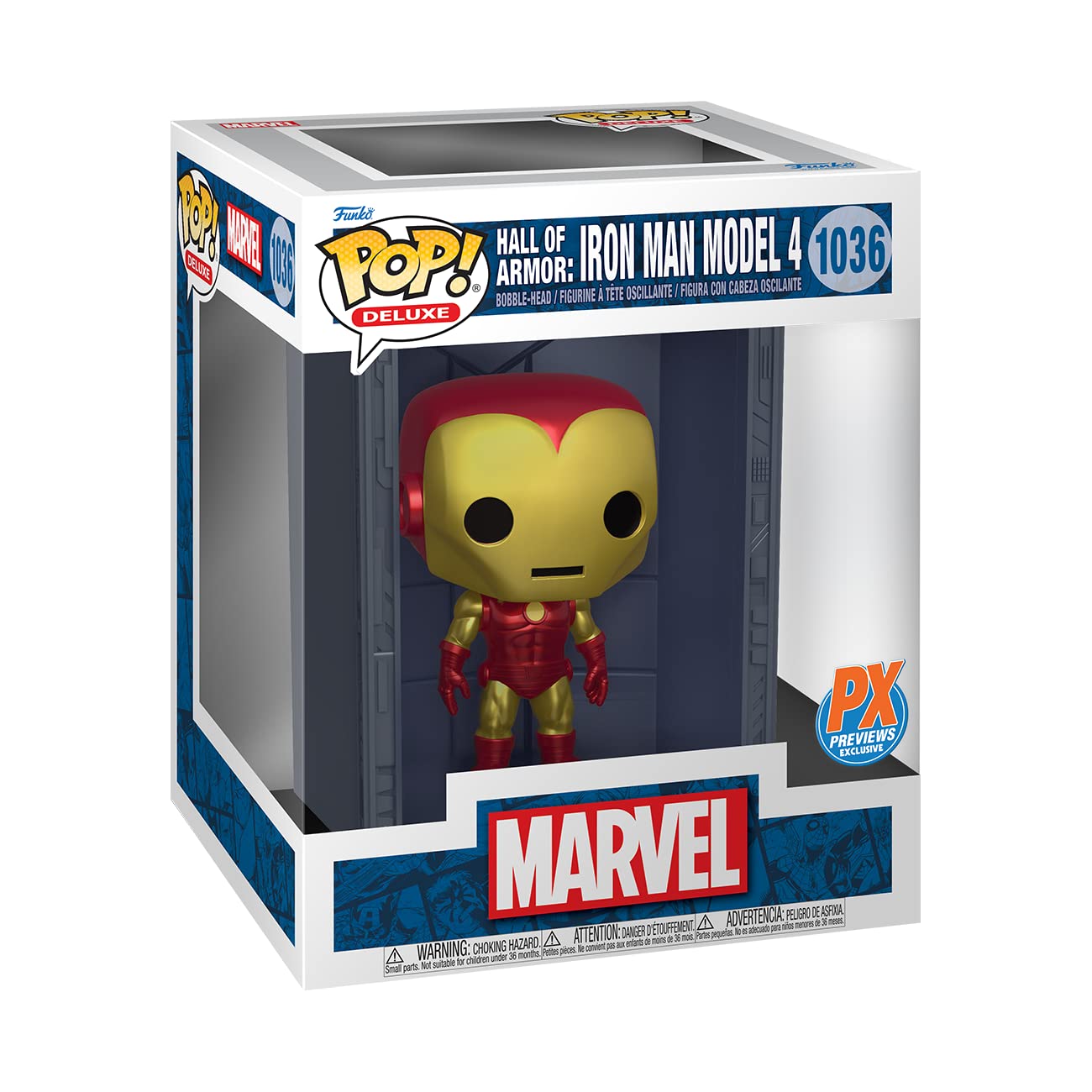 Funko Pop! Marvel: Iron Man Hall of Armor Model 4 Deluxe Vinyl Figure