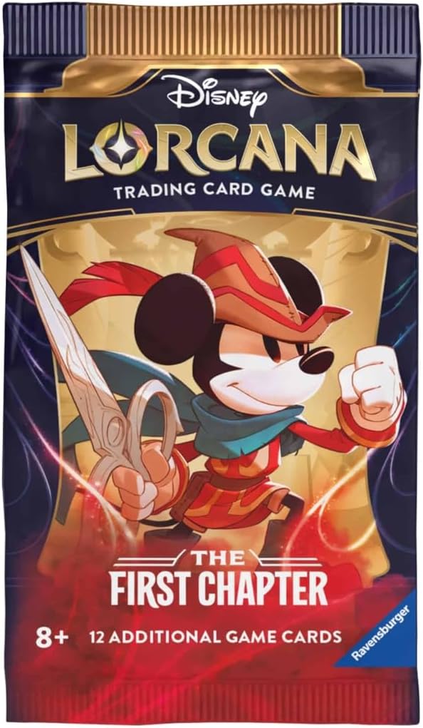Ravensburger Disney Lorcana TCG: The First Chapter Assorted Single Booster Pack (12 Cards) | Collectible Trading Cards | Ideal for Disney Fans & TCG Players | Suitable for Ages 8+