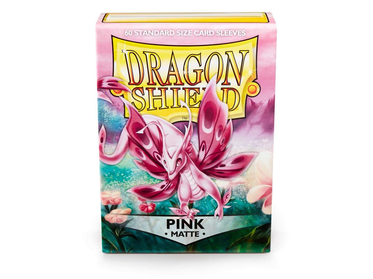 Dragon Shield Matte 60 ct Pink Standard Size Card Sleeves Individual Pack