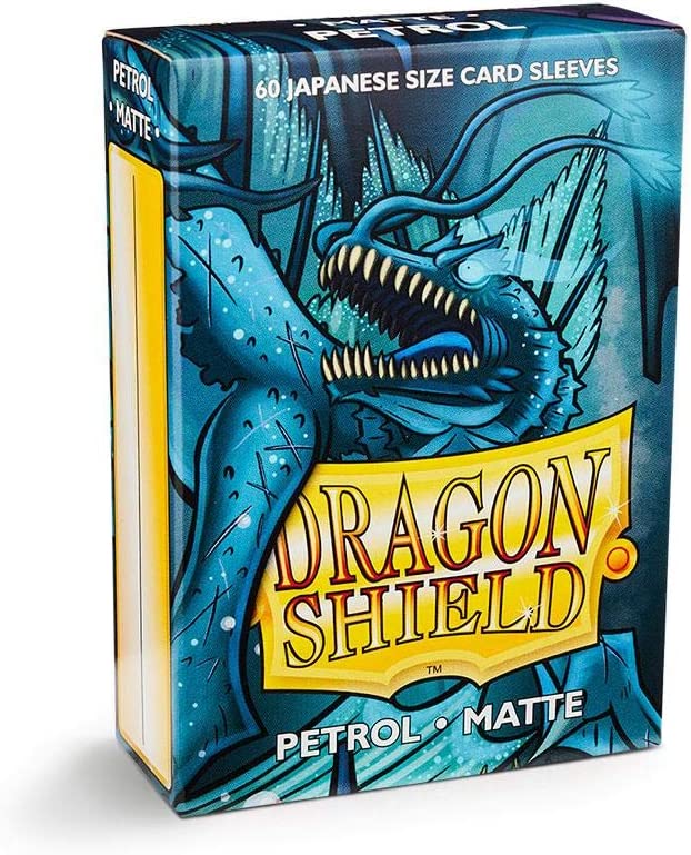 Dragon Shield 60ct Japanese Mini Card Sleeves Display Case (10 Packs) - Matte Petrol