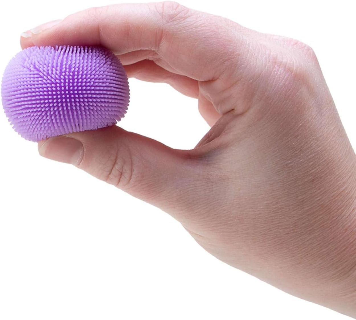 Schylling Teenie NeeDoh Fuzz Ball - 3 Teenie Squeeze Toys with a Velvet Texture and Soft Cloud Squish - 1" Balls - Color May Vary