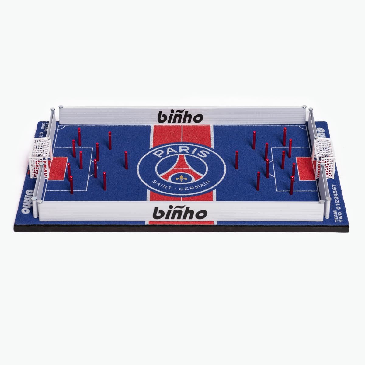 Binho Board Classic Board Game Paris Saint-Germain Edition - 2-Player Fast-Paced Finger Flicker Pinball Family Board Games - Portable Tabletop Sports Game Set for Any Occasion