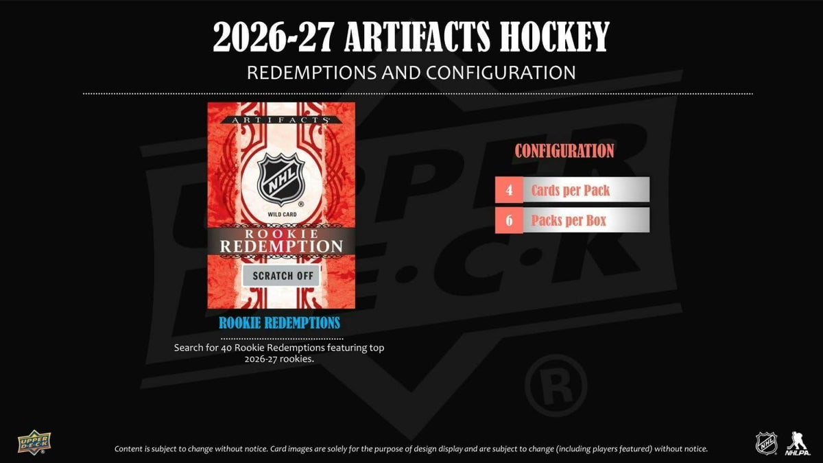 2026-27 Upper Deck Artifacts NHL Trading Cards Blaster