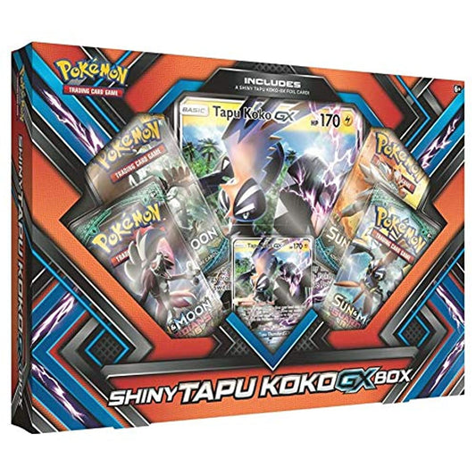 Pokemon TCG: Sun & Moon Guardians Rising Shiny Tapu Koko Premium GX Box Featuring an Oversize Tapu Koko GX Card