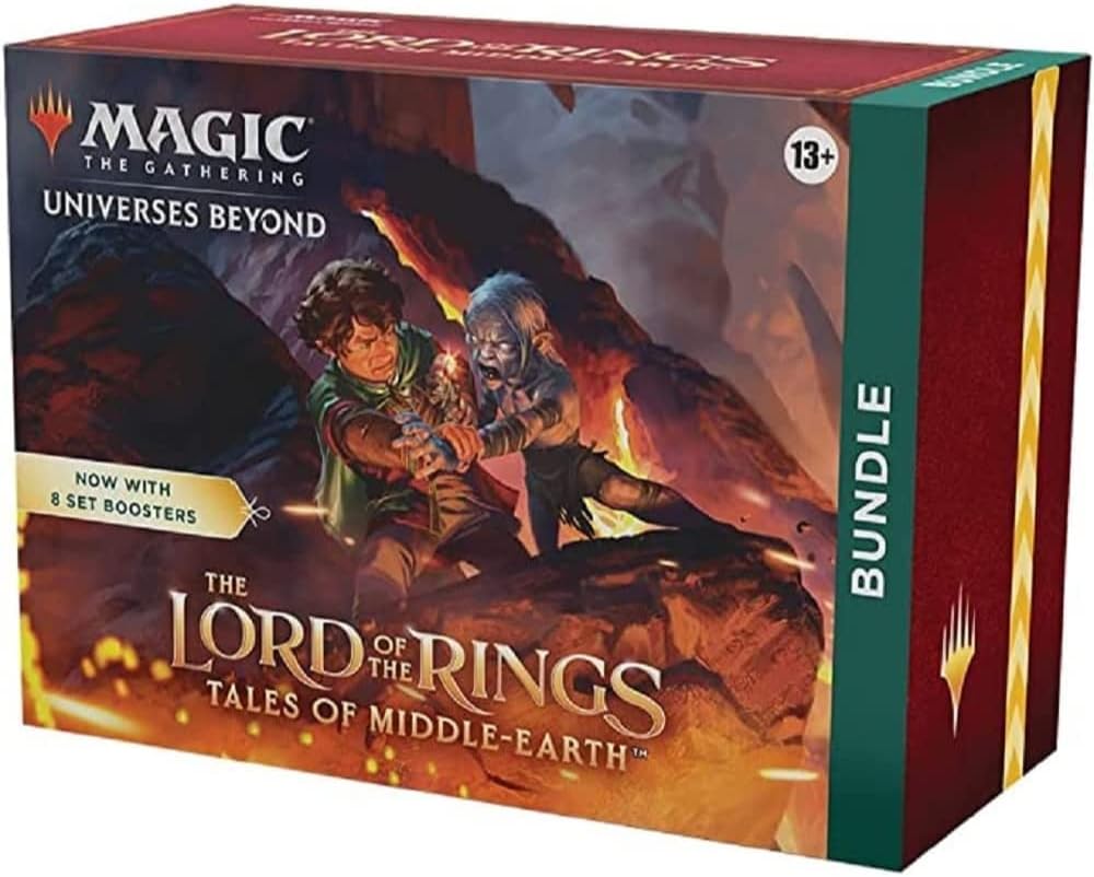 Magic The Gathering The Lord of The Rings: Tales of Middle-Earth Bundle - 8 Set Boosters + Accessories