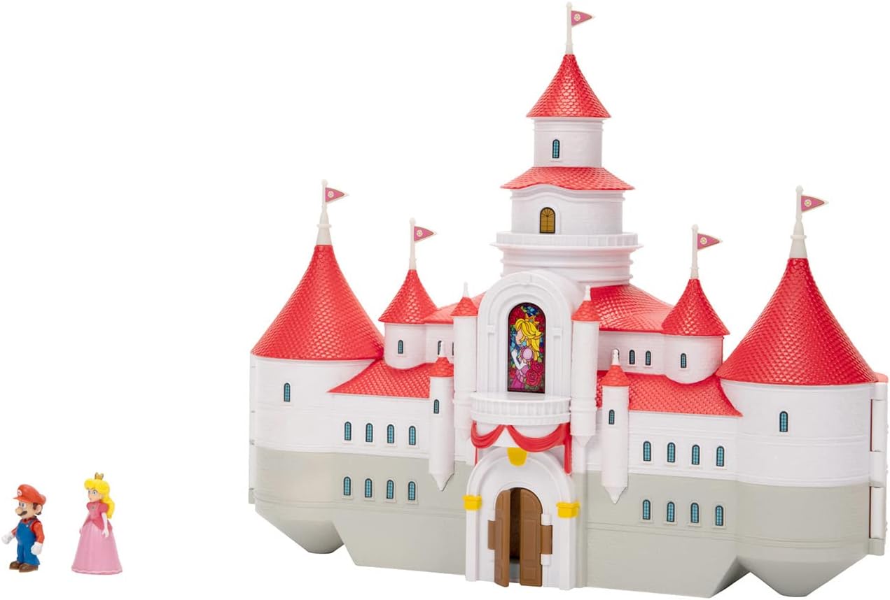 Sanei Boeki Trading TSM-13 The Super Mario Bros Movie DX Playset Peach Castle W 9.6 x D 3.7 x H 8.2 inches (24.5 x 9.5 x 20.8 cm) Miscellaneous Goods