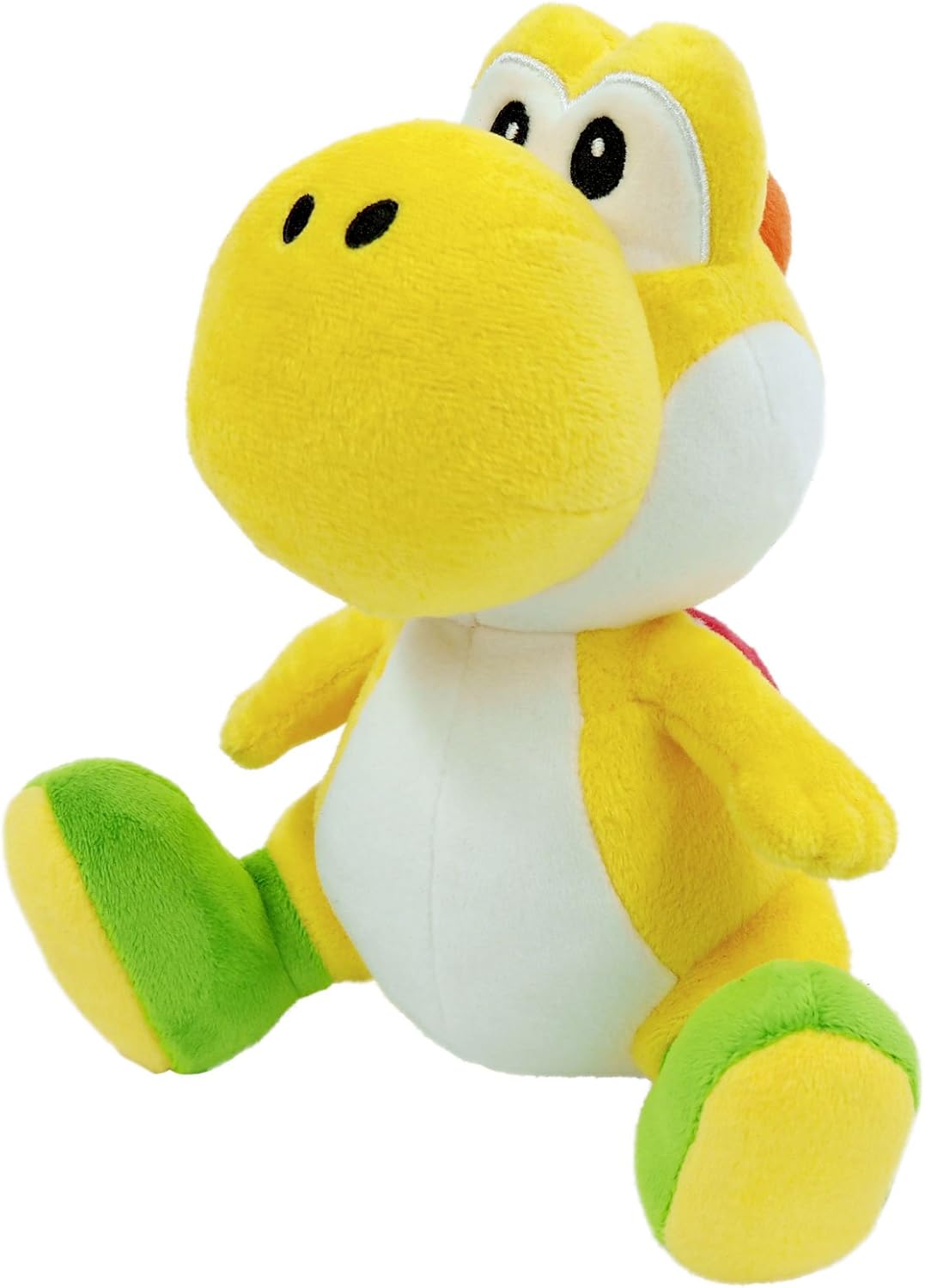 Sanei Boeki Super Mario All Star Collection Kiiro Yoshi (S), W 5.3 x D 6.1 x H 7.9 inches (13.5 x 15.5 x 20 cm), Plush Toy AC45