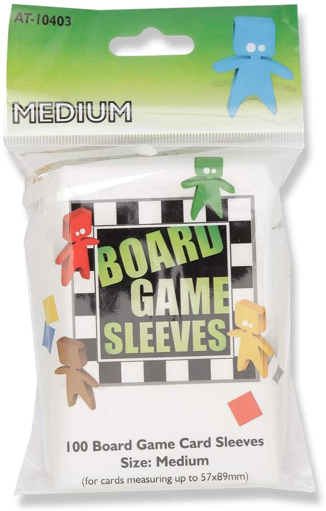 Arcane Tinmen 100ct Board Game Sleeves Display Case (10 Packs) - Medium