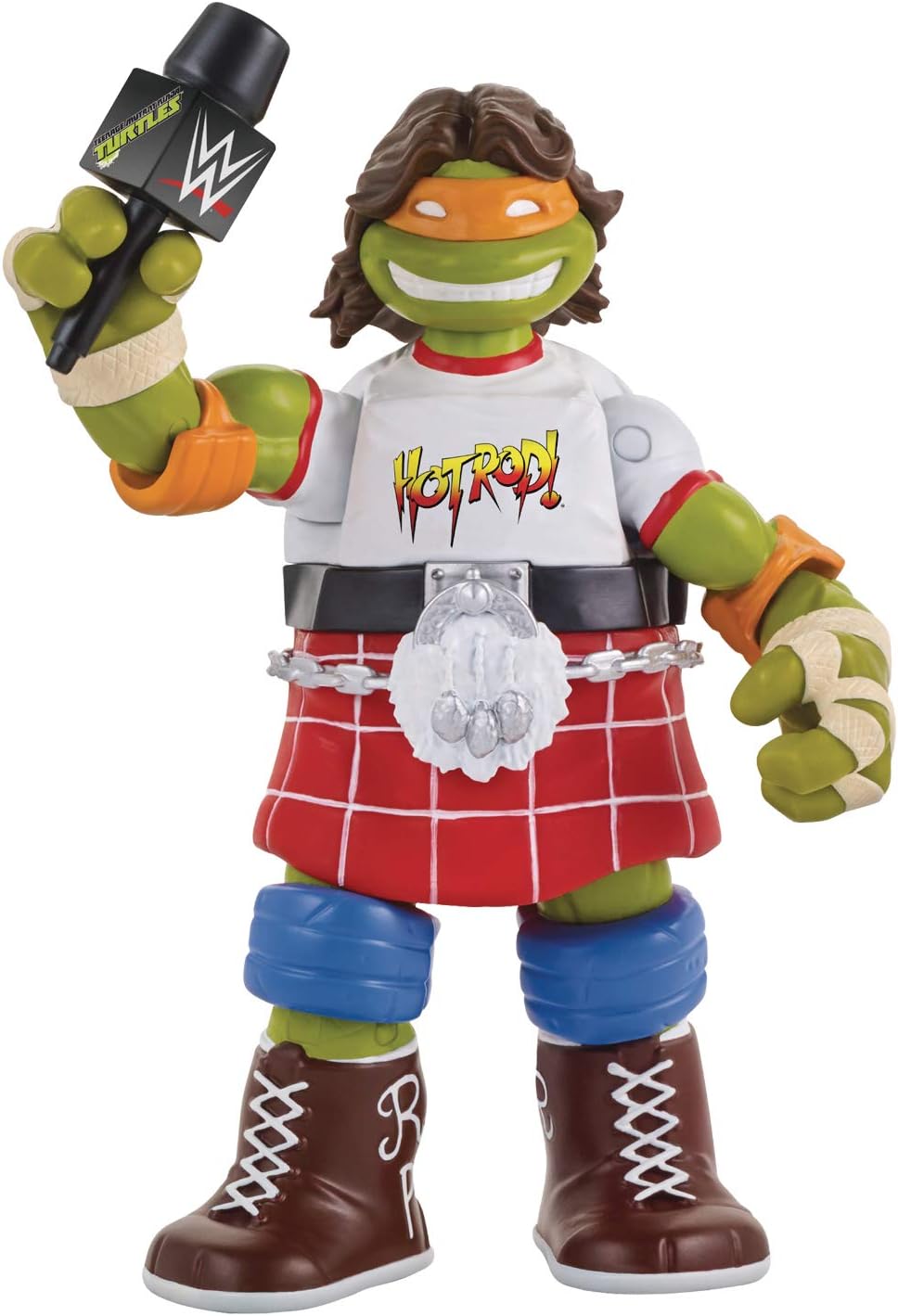 Teenage Mutant Ninja Turtles Ninja Super Stars: Michelangelo As Rowdy Roddy Piper Action Figure