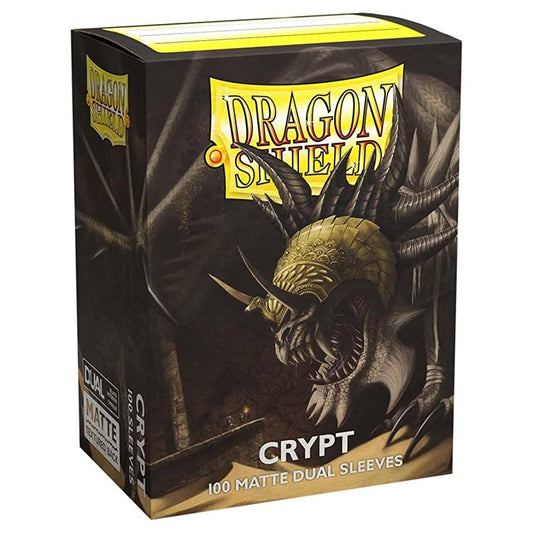 10 Packs Dragon Shield Dual Matte Crypt Standard Size 100 ct Card Sleeves Display Case