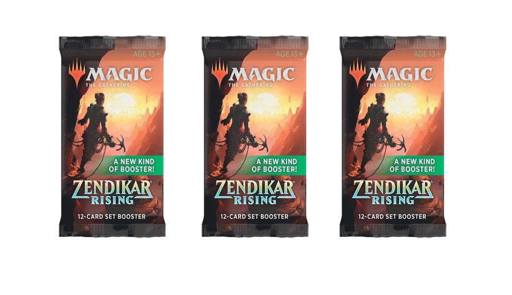 3 Packs MTG Set Booster Pack Lot MTG Zendikar Rising