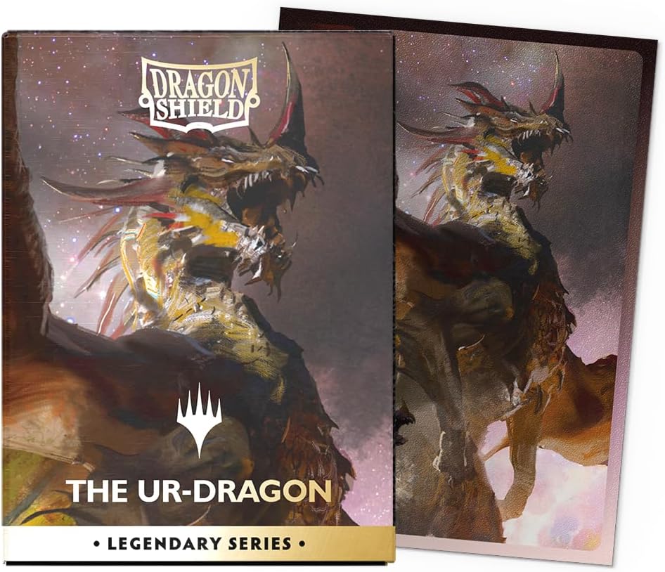 Dragon Shield | Matte Dual Art Sleeves | 100 CT - Smooth & Tough Premium TCG Sleeves | Compatible with Magic: The Gathering | Legendary Series - Ur-Dragon