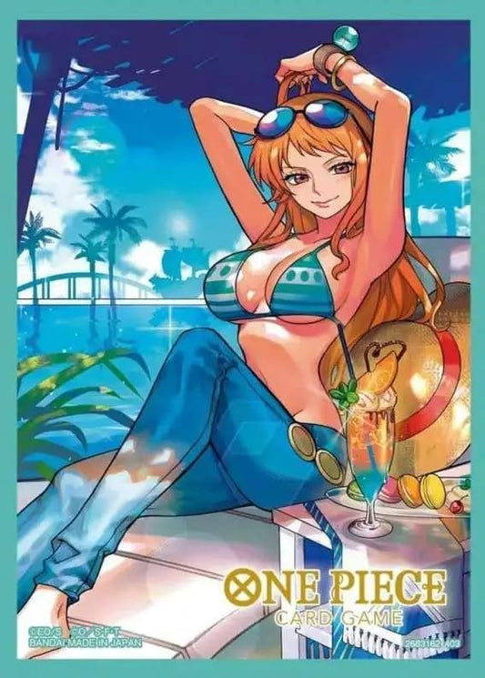 One Piece Trading Card Game Assortment 4 Nami Card Sleeves [70 Sleeves]