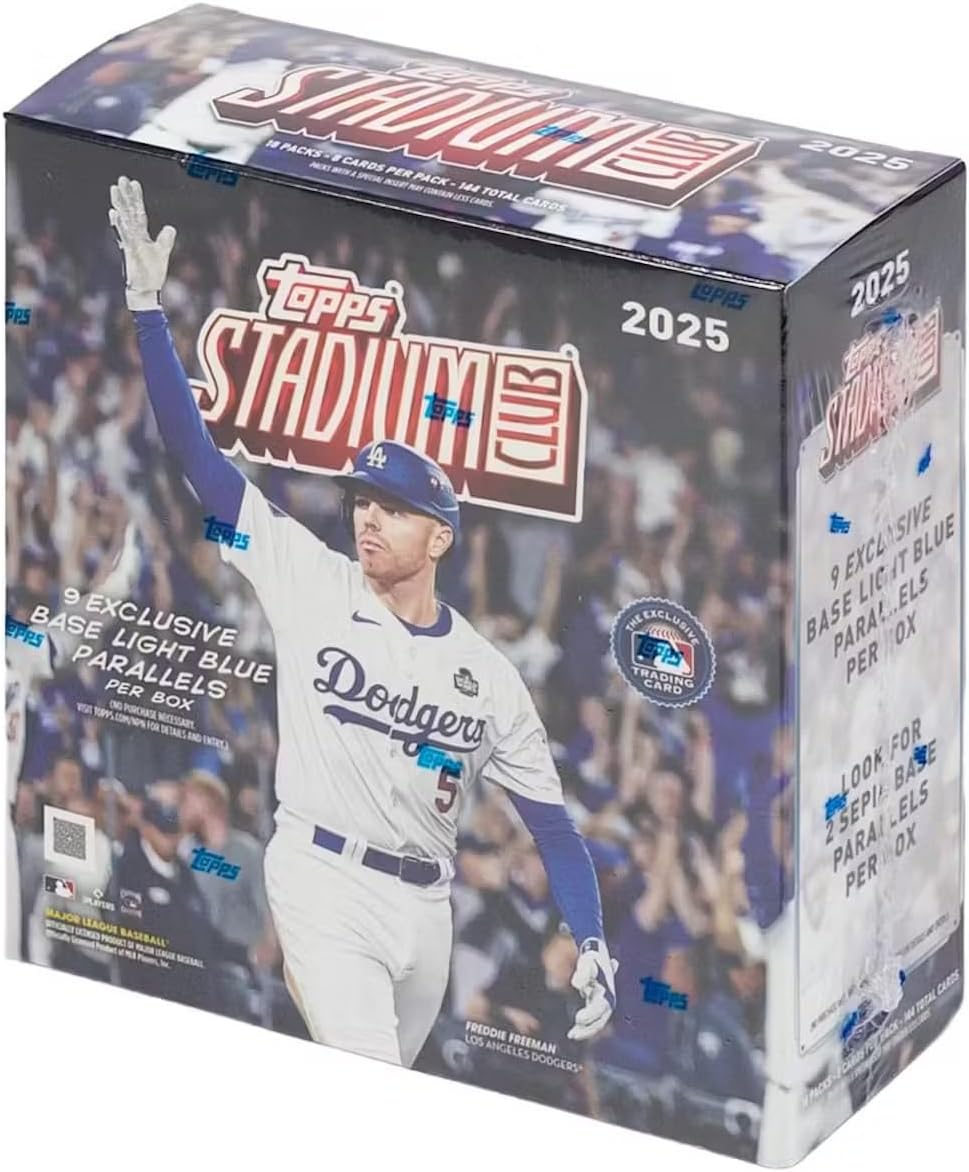 2025 Topps Stadium Club Baseball Mega Trading Card Box (2 Sepia Parallels Per Box)