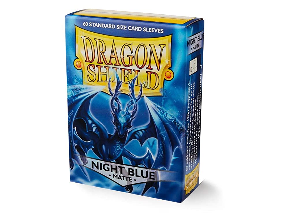 2 Packs Dragon Shield Matte 60 ct Night Blue Standard Size Card Sleeves Individual Pack