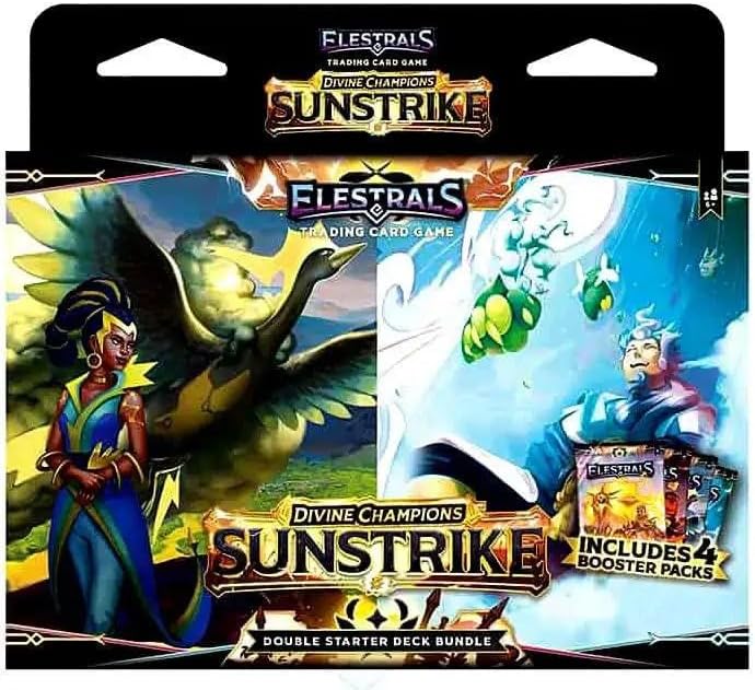 Elestrals TCG Sunstrike Hera Vs. Aeolus Double Starter Deck [2 Decks & 4 Booster Packs]