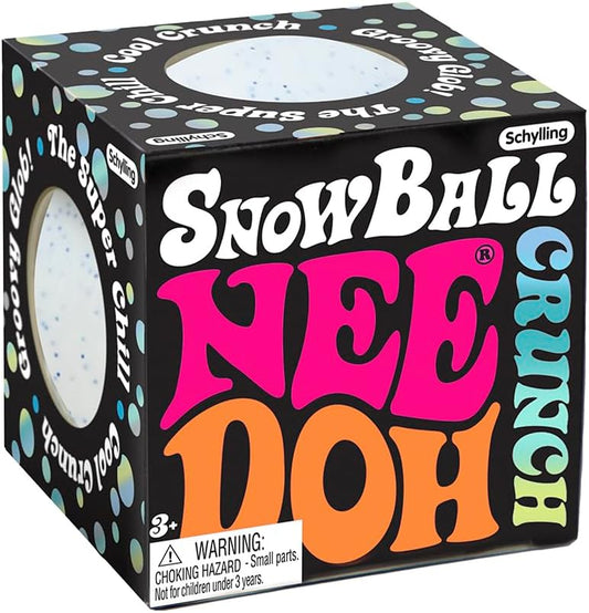 Schylling Snowball Crunch NeeDoh Stress Ball Toy