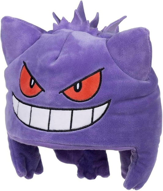 Pokemon Center: Gengar Pokemon Partner Plush Hat (One Size-Adult) Multicolored