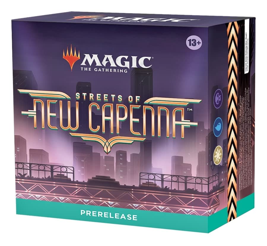 Magic: The Gathering Prerelease Kit: MTG Streets of New Capenna Obscura White Blue Black - 6 Packs, Promos, Dice