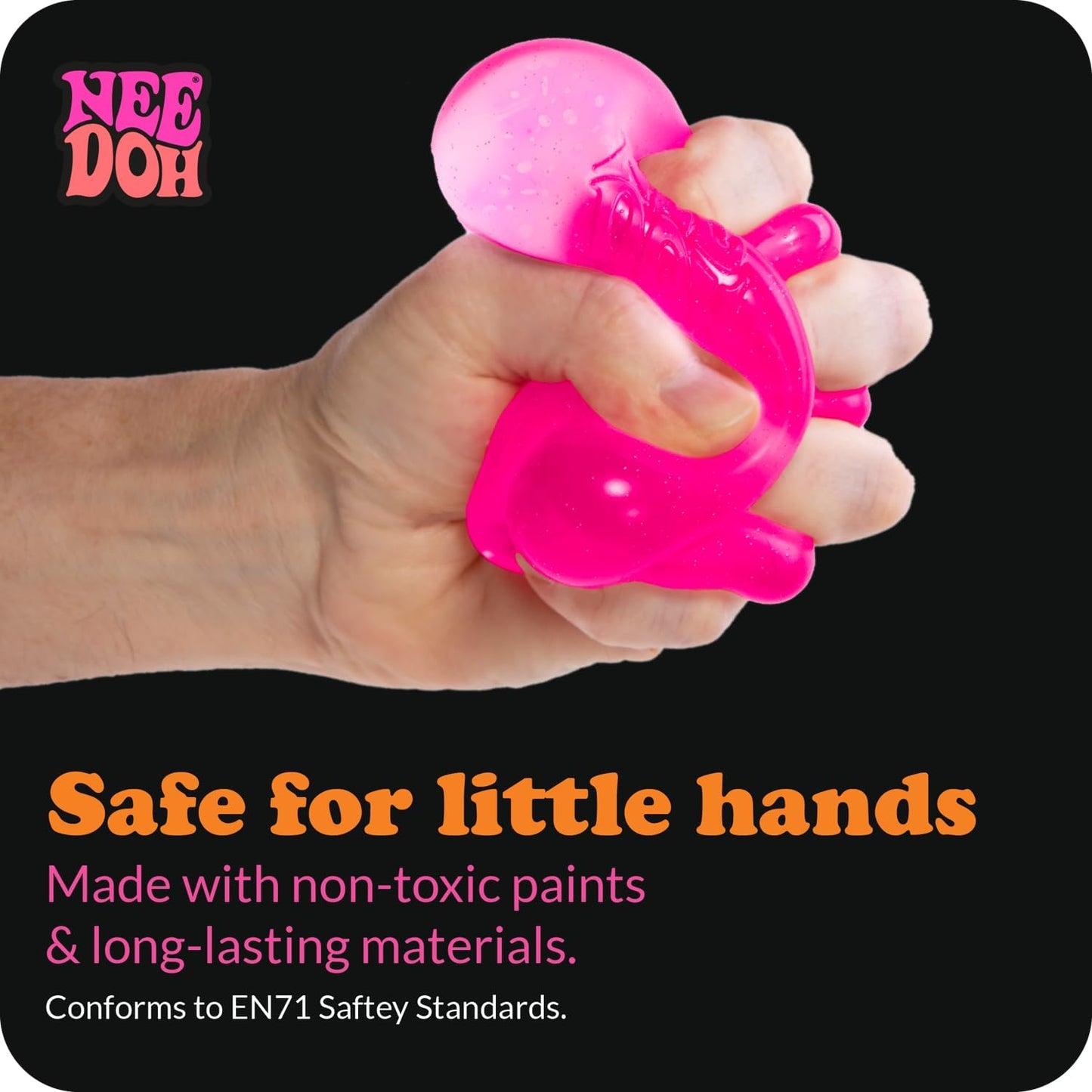 Schylling NeeDoh Dream Drop - Sensory Squeeze Toy with Dreamy Smooth Squeeze - 3" Tall - Color May Vary