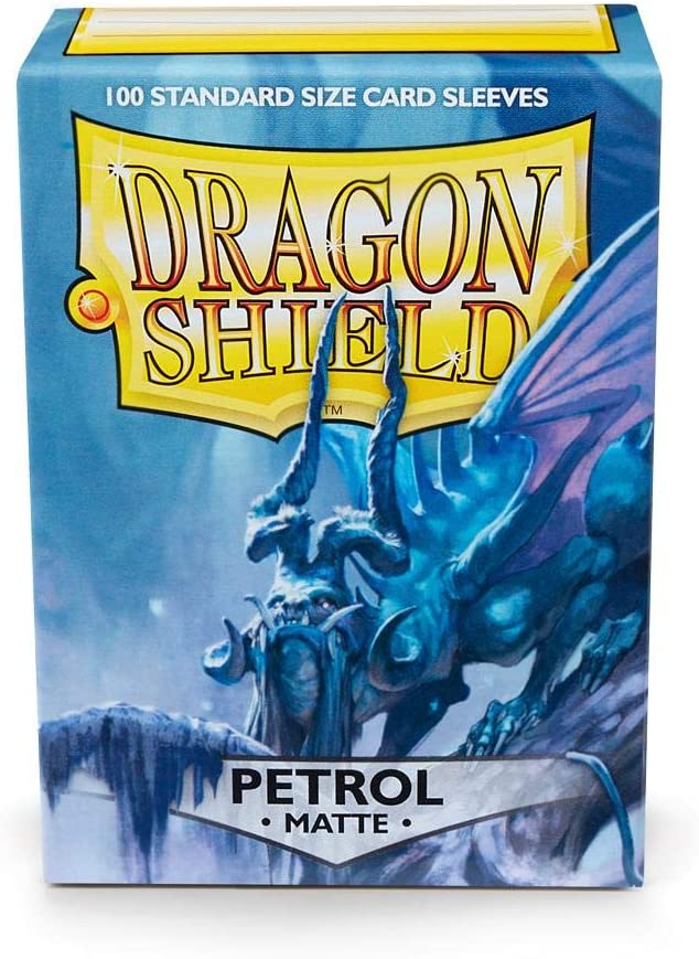 Dragon Shield 100ct Standard Card Sleeves Display Case (10 Packs) - Matte Petrol