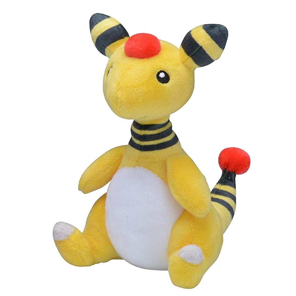 Pokemon Center: Sitting Cuties: Ampharos Plush # 181 -  Generation 2 - 6 In