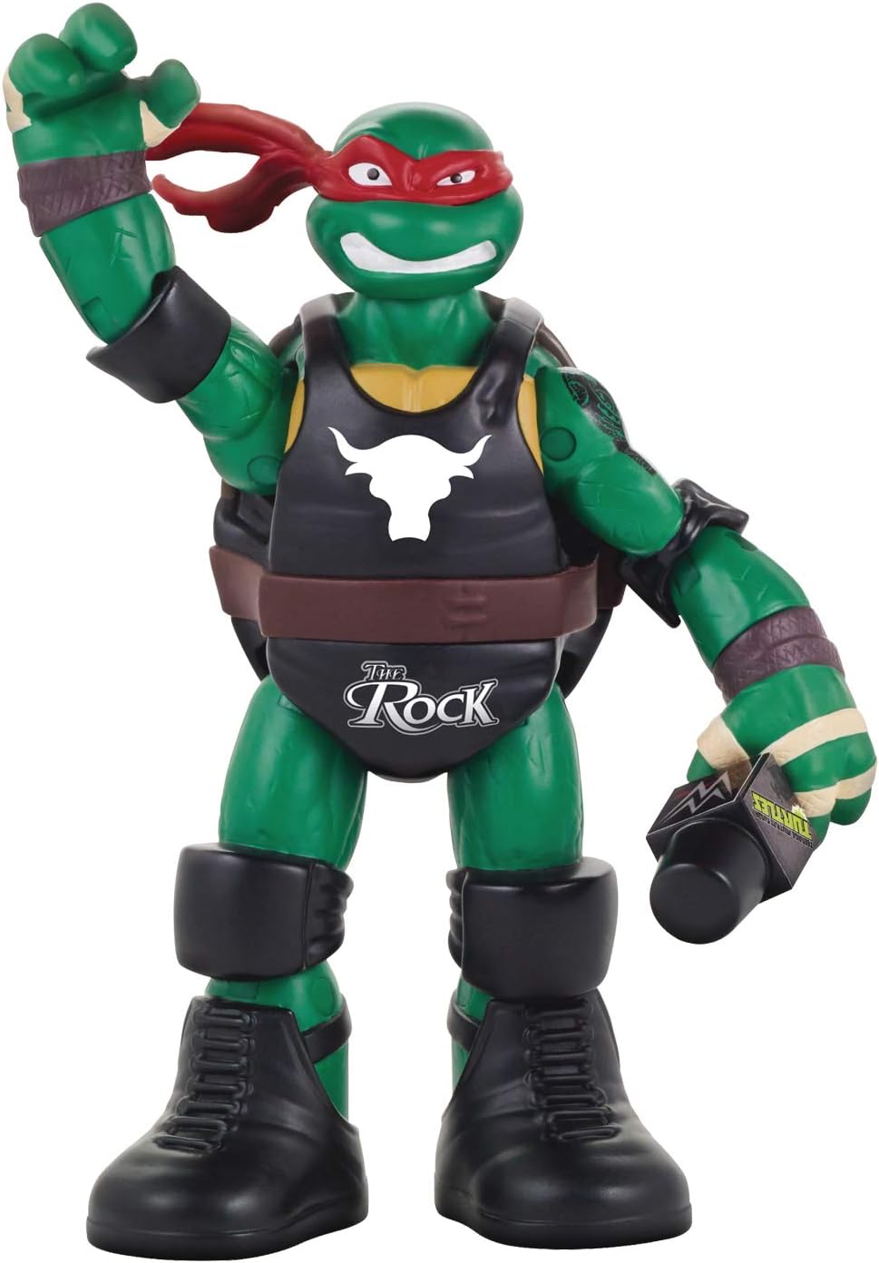 Teenage Mutant Ninja Turtles Nickelodeon WWE Superstars Raphael as The Rock Action Figure