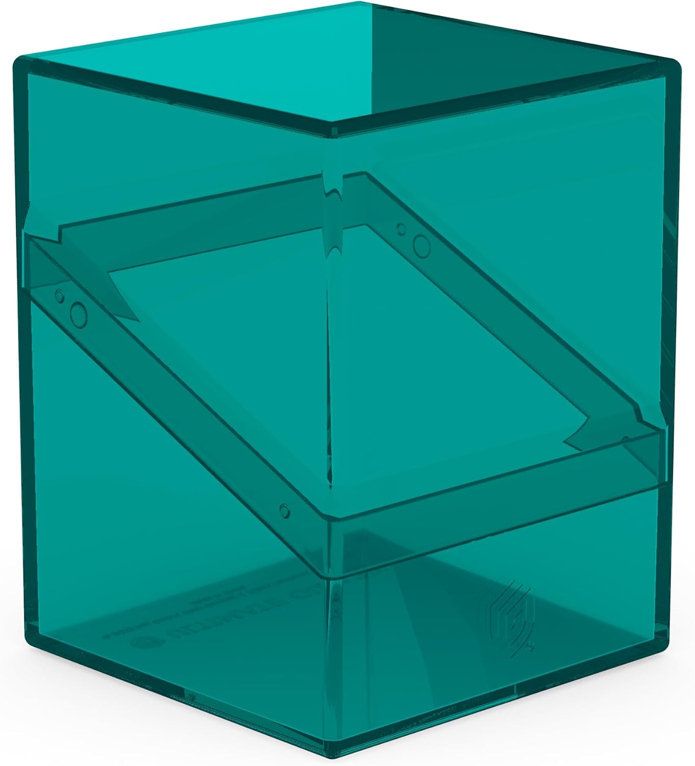 Ultimate Guard Boulder 100+ Clear, Deck Case for 100 Double-Sleeved TCG Cards, Malachite, Secure & Durable Storage for Trading Card Games, Transparent