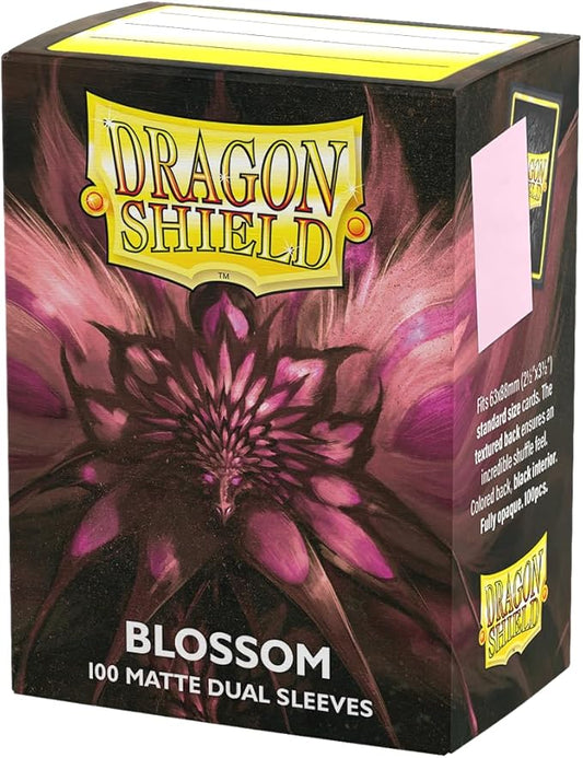 Dragon Shield | Matte Dual Standard Size Card Sleeves | 100 CT - Smooth & Tough Premium TCG Sleeves - Compatible with Pokemon, Flesh & Blood, One Piece & Magic The Gathering | Blossom