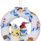 Pokemon 8 Inch Poke Plush - Undersea Holiday Pikachu & Piplup Holiday Wreath