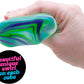 Schylling NeeDoh Nice Cube Swirl - Sensory Toy with a Super Solid Squish - Unique, Swirling Color Blend - Color May Vary (1 Per Pack)