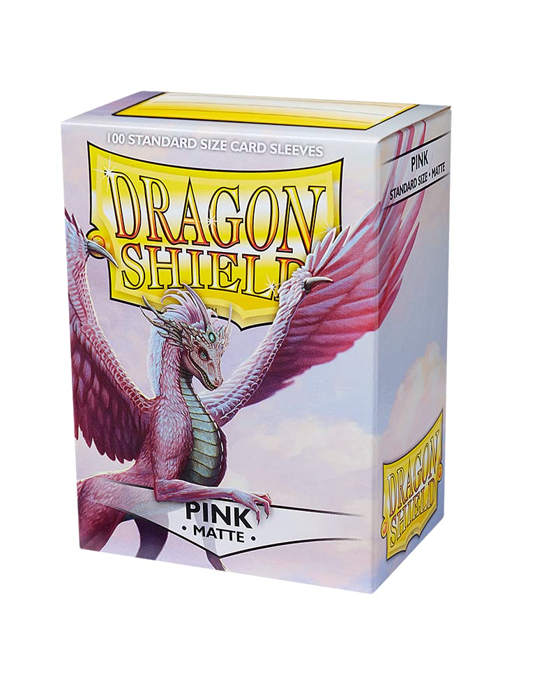 Arcane Tinman AT-11012 Dragon Shield Sleeves Matte Card Game, Pink