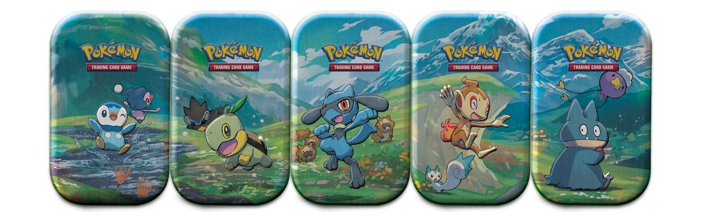 Pokemon Cards: Sinnoh Stars Mini Tins 5pk Bundle