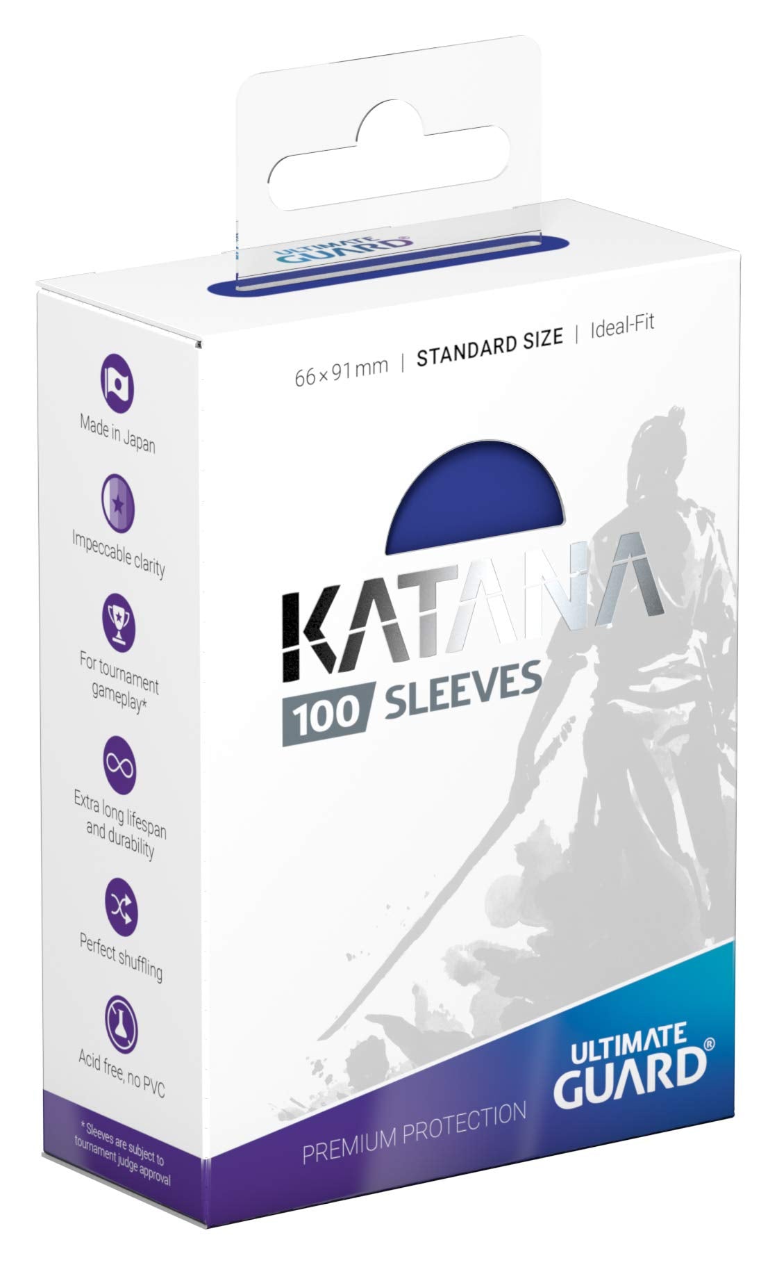 Ultimate Guard Katana Sleeves Standard Size Blue (100)