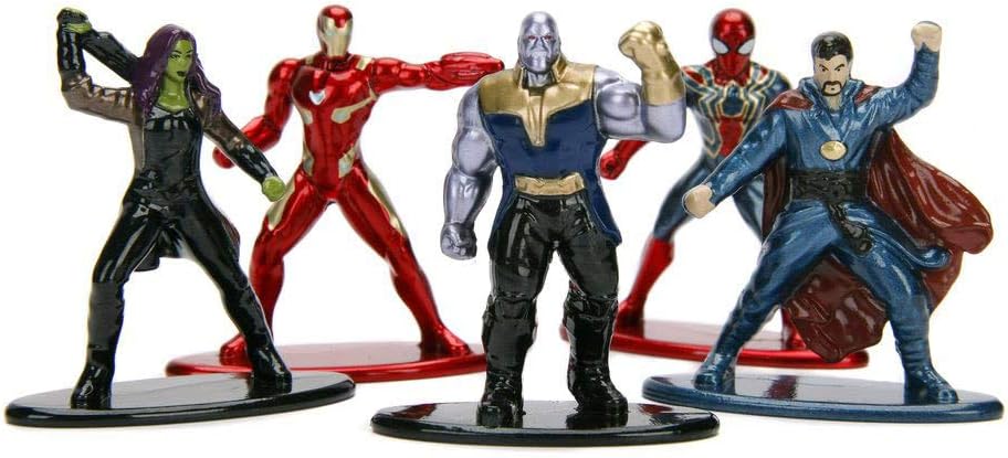 Jazwares Nano Metalfigs Marvel Avengers Movie Infinity War Wave 1 Metals Die-Cast Collectible Toy Figures, 1.65", Multicolor
