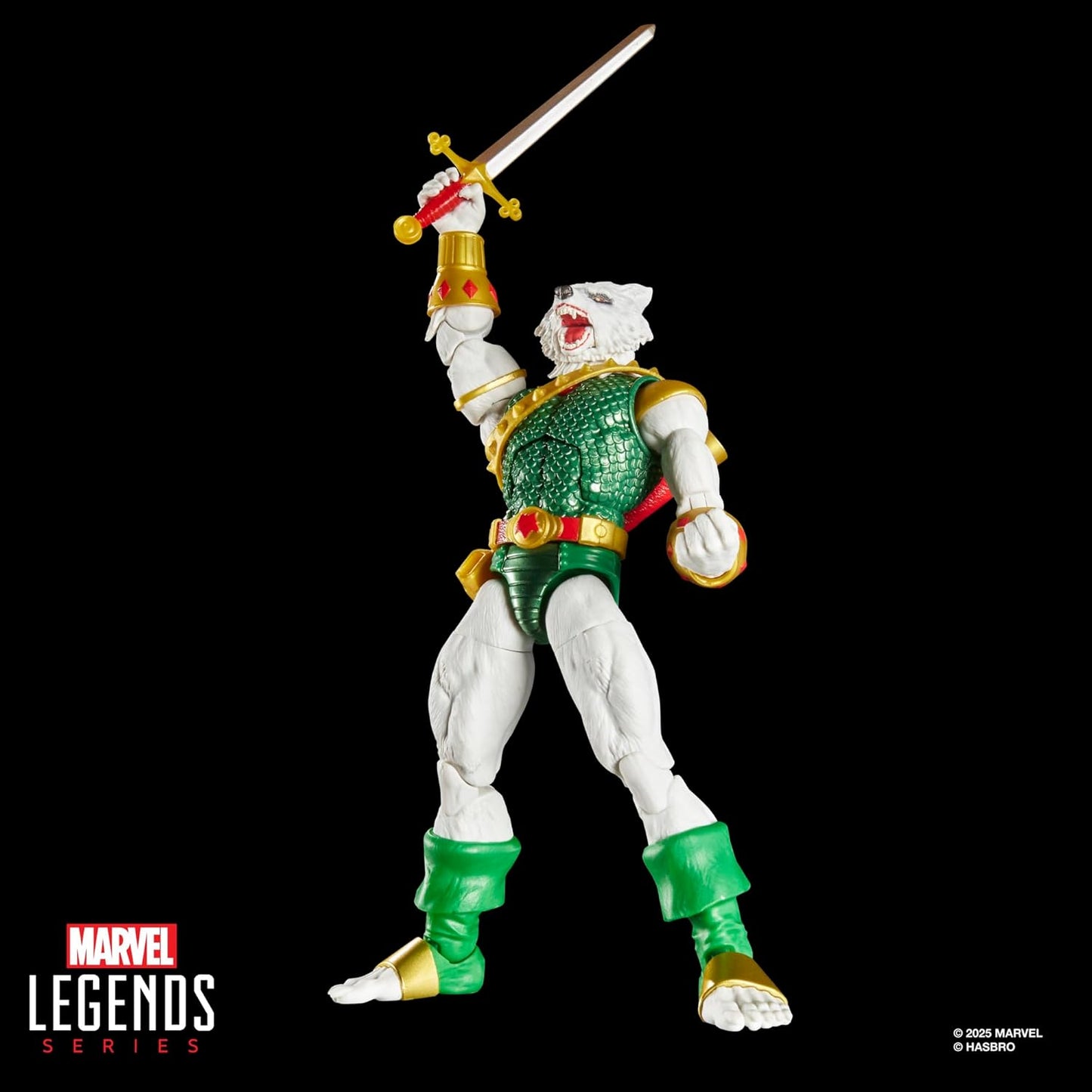 Marvel Legends Series Marvel's Spider-Man x Magic: The Gathering Man-Wolf - 6-Inch Action Figure Toy & Exclusive Foil Collectible Card Game Trading Card