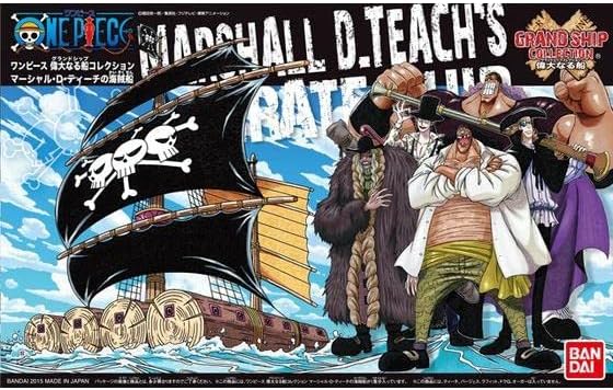 ONE PIECE Grand Ship Collection Marshall D. Teach's Pirate Ship Plastic Model