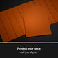 Curator® Tournament TCG Matte Sleeves - Standard Size (66x91mm) w/Black Backs - Non-PVC - “Sienna” (Red) Palette Series - Compatible with Magic, Pokemon, Lorcana, Riftbound, One Piece
