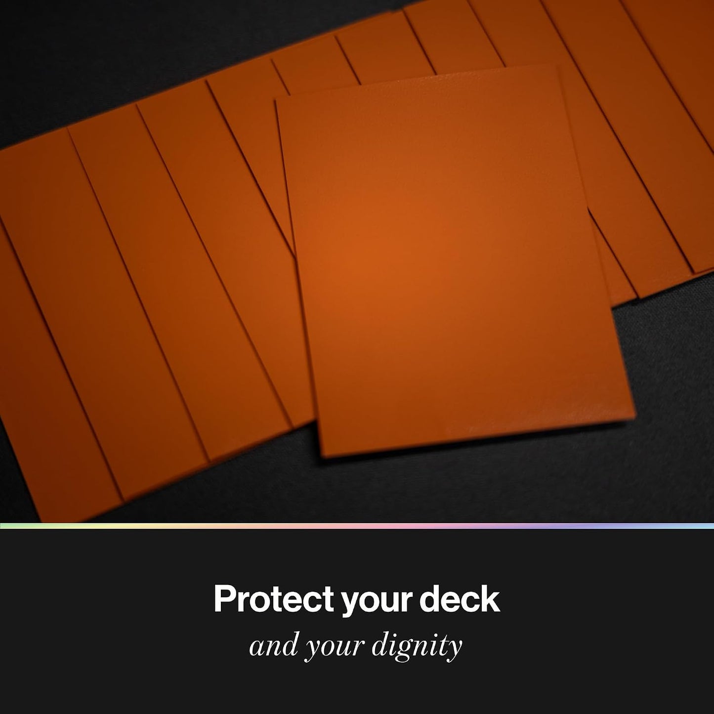 Curator® Tournament TCG Matte Sleeves - Standard Size (66x91mm) w/Black Backs - Non-PVC - “Sienna” (Red) Palette Series - Compatible with Magic, Pokemon, Lorcana, Riftbound, One Piece