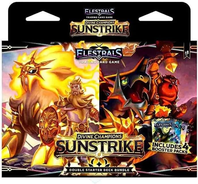 Elestrals TCG Sunstrike Ares Vs. Hephaestus Double Starter Deck [2 Decks & 4 Booster Packs]