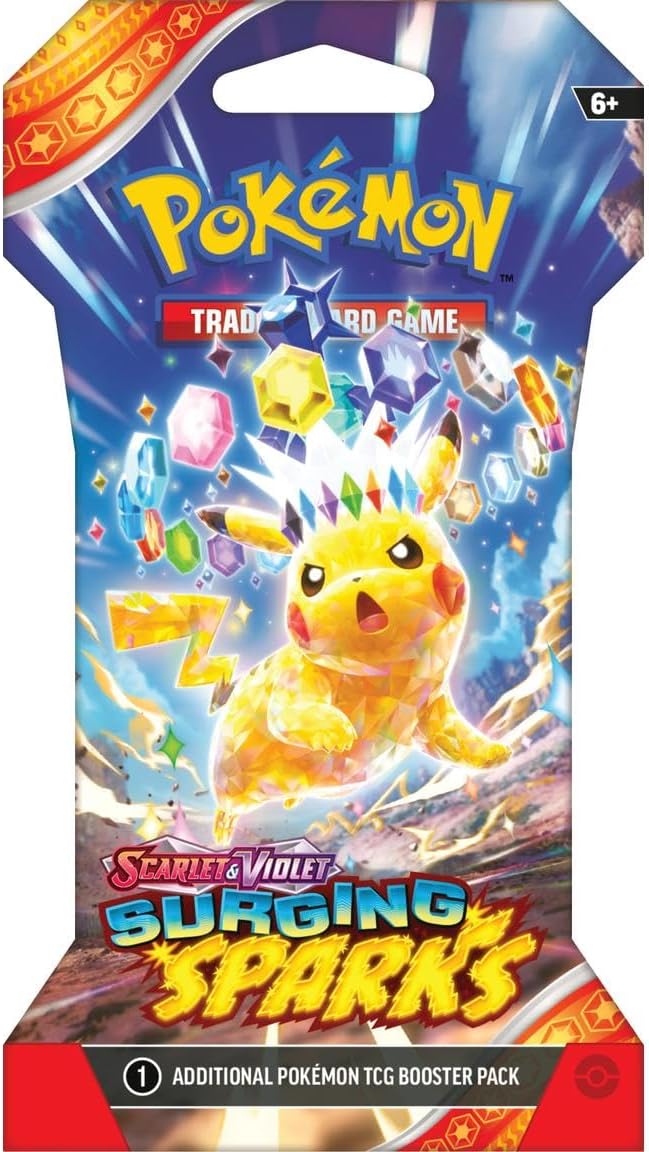 Pokemon TCG Surging Spark Booster Pack Lot (8 PACKS) - 80 Cards