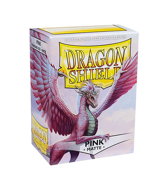 Arcane Tinman AT-11012 Dragon Shield Sleeves Matte Card Game, Pink