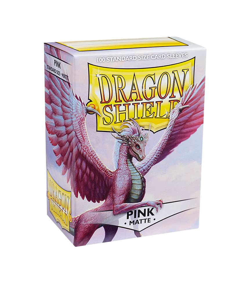 Arcane Tinman AT-11012 Dragon Shield Sleeves Matte Card Game, Pink