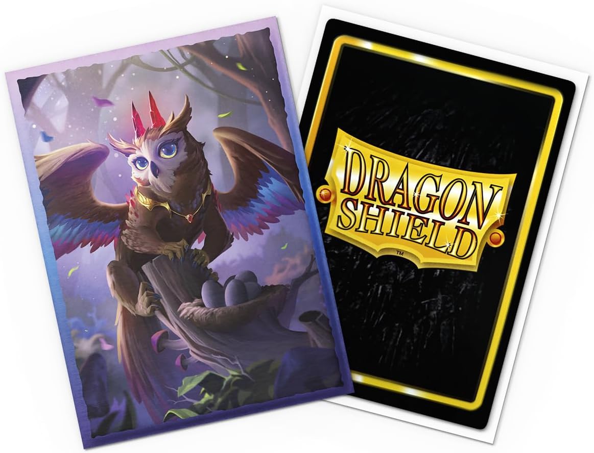 Dragon Shield | Brushed Art Sleeves | The Dragowlis | 100 CT - Smooth & Tough Premium TCG Sleeves | Compatible with Pokemon, Flesh & Blood, One Piece & Magic the Gathering