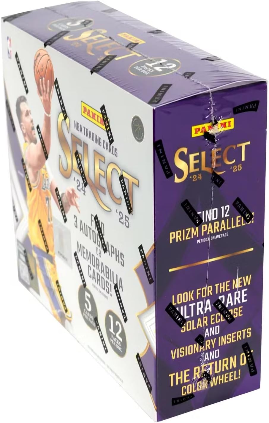 Panini 2024/25 Select Basketball Hobby Trading Card Box (Three Autographs or Memorabilia Cards Per Box)