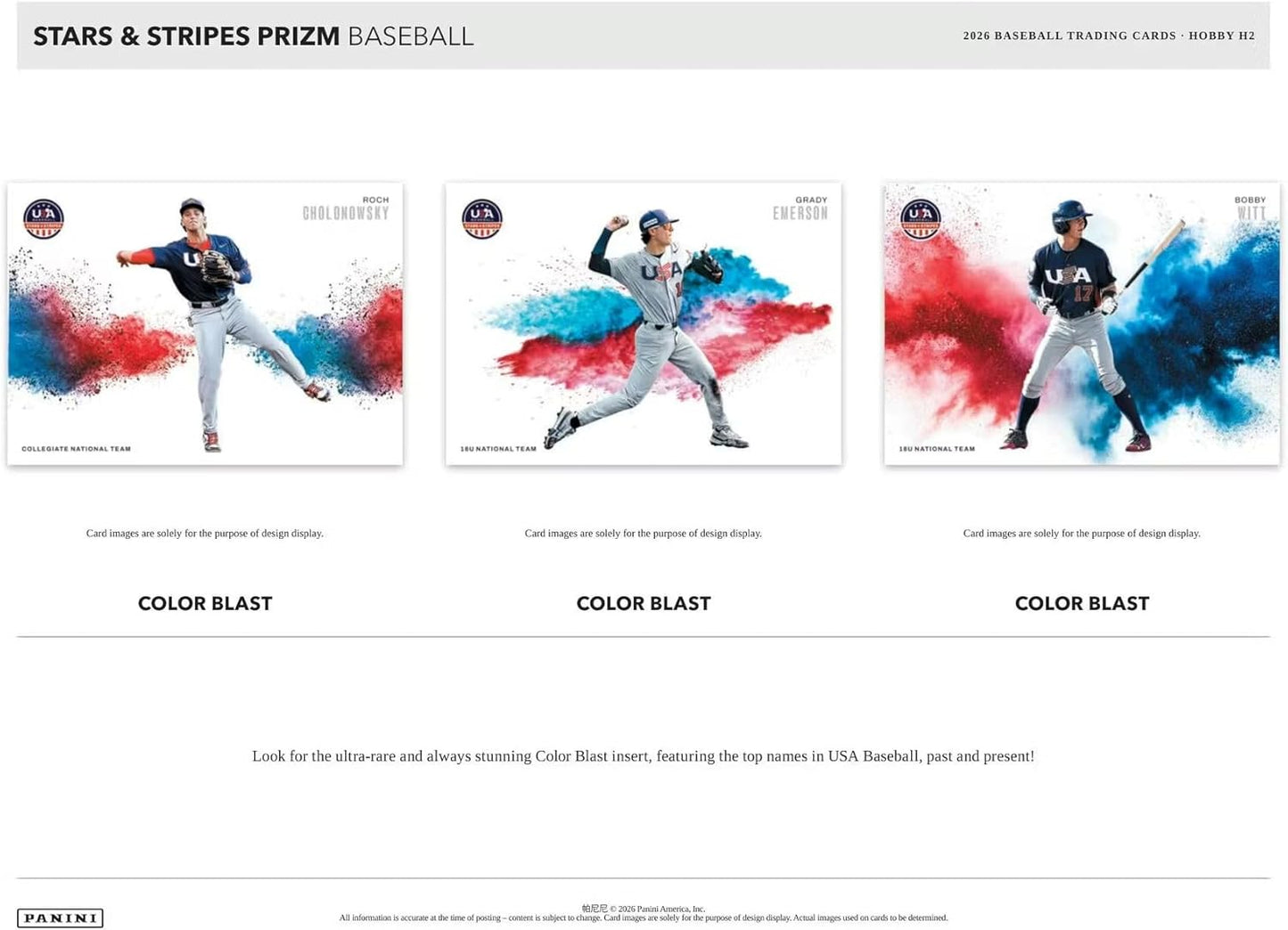 2026 Panini USA Stars & Stripes Prizm Baseball H2 Box