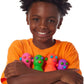 Schylling NeeDoh Panic Pete - Sensory Squeeze Toy - Popping Eyes, Ears & Nose - 4" Tall - Color May Vary (Pack of 1)