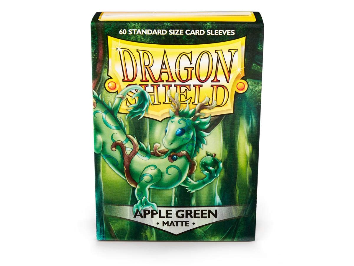 2 Packs Dragon Shield Matte 60 ct Apple Green Standard Size Card Sleeves Individual Pack