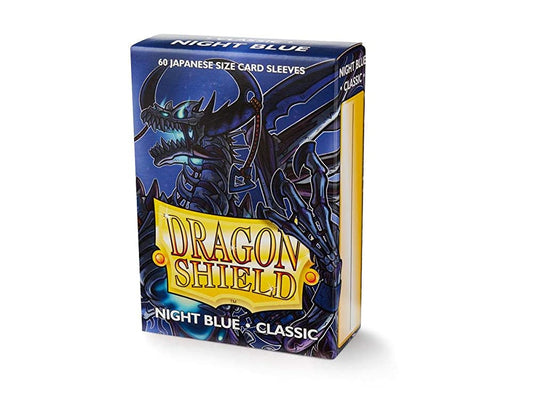 10 Packs Dragon Shield Classic Mini Japanese Night Blue 60 ct Card Sleeves Display Case