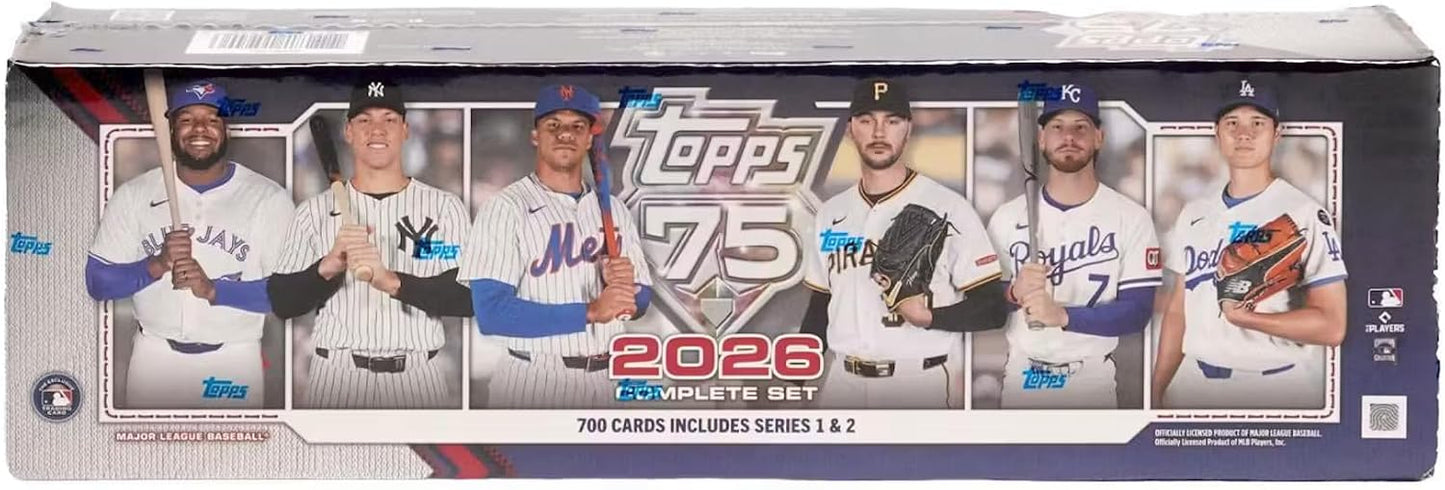 2026 Topps Baseball Factory Complete Trading Card Set (4 Short-Printed Rookie Cards Per Set)